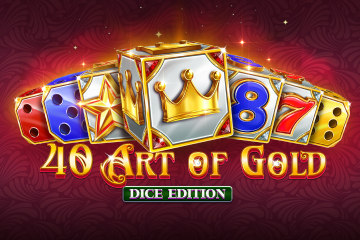 40 Art of Gold Dice Edition fra Amusnet