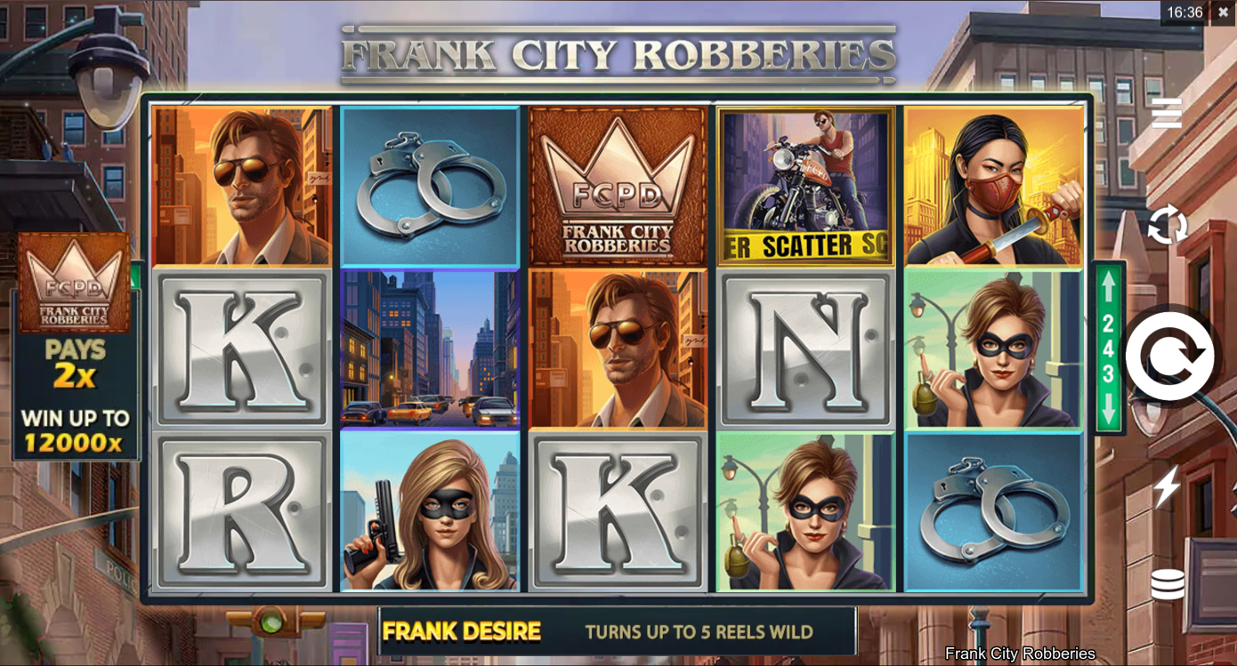 Frank City Robberies Slot