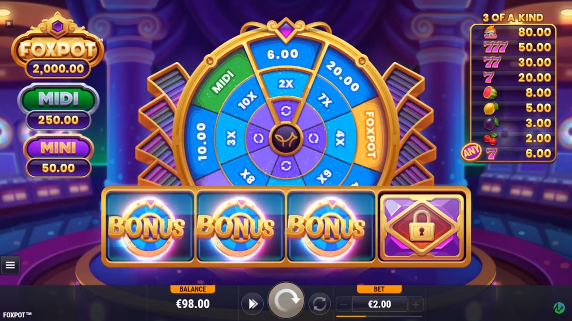 Foxpot Slot by Foxium (Microgaming)