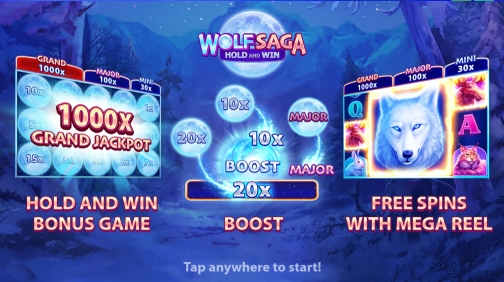 Wolf Saga slot logo