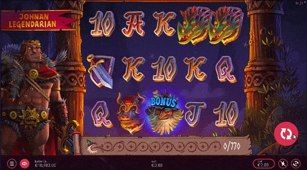 Johnan Legendarian Slot by Yggdrasil