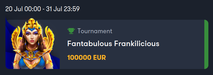 Frank Casinospillere kan bli med på Booongos nye € 60 000 turnering